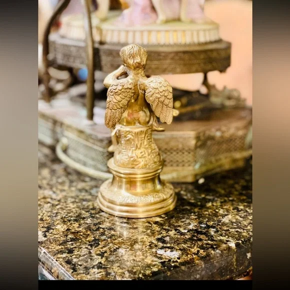 Antique Beautiful Victorian Cherub Angel